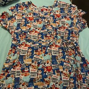 Kellogg Frosted Flake Scrub top by Koi 3x